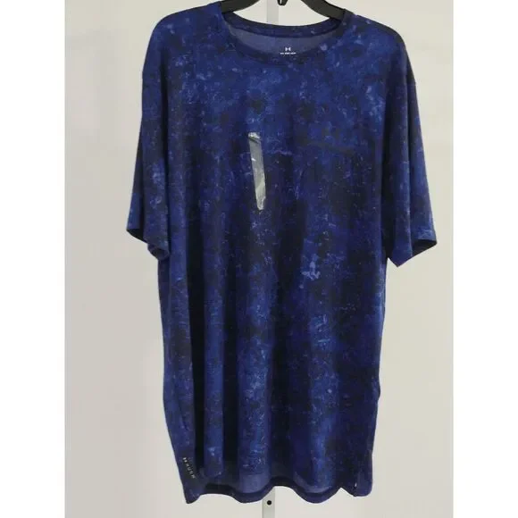 Under Armour Men's Rush Energy Printed T-Shirt Blue Small - Picture 2 of 7